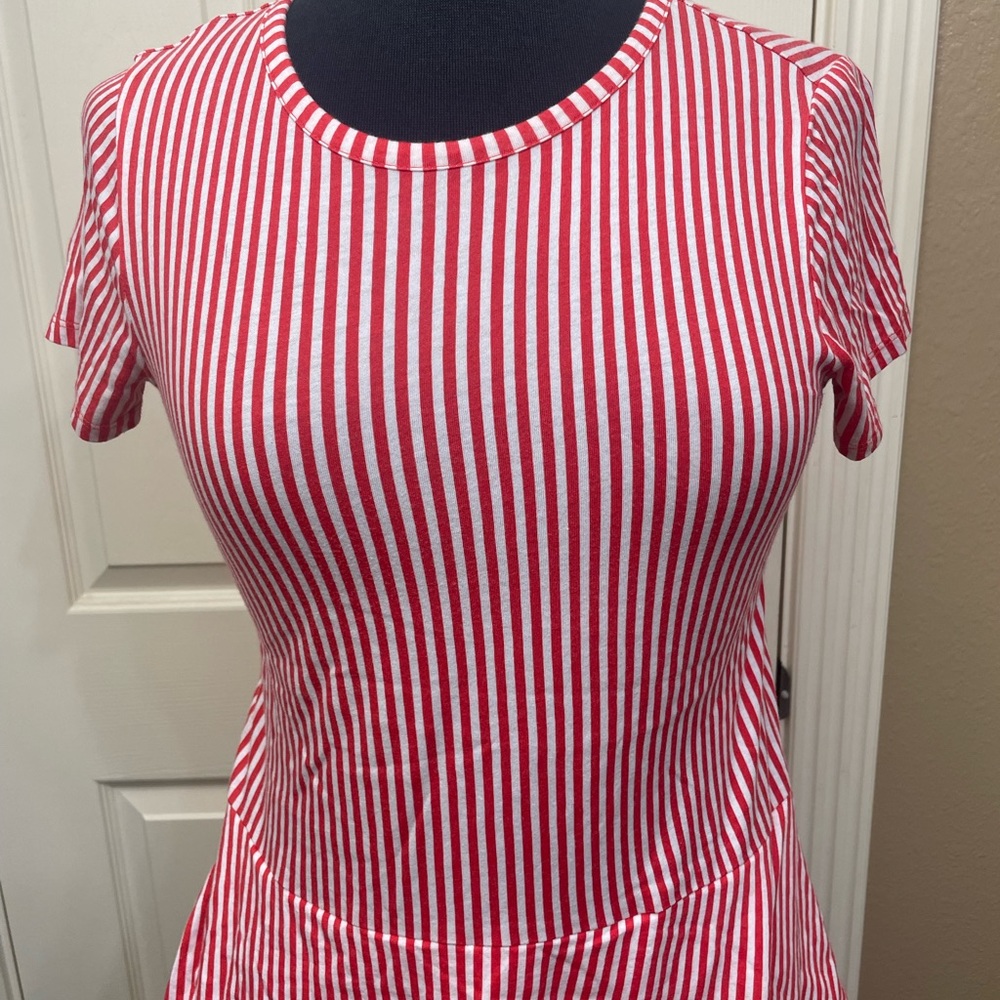Michael Kors red and white striped shirt - Picture 3 of 9